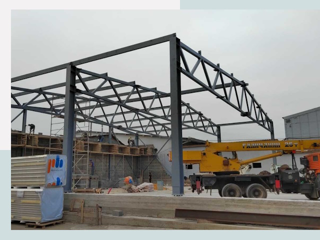 Строительство цехов в Кондопоге