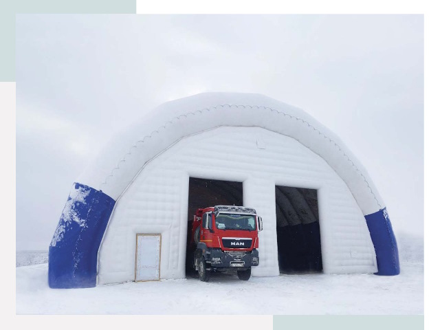 Мобильные ангары в Кондопоге