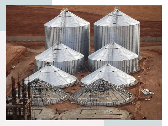 Строительство зерновых силосов в Кондопоге