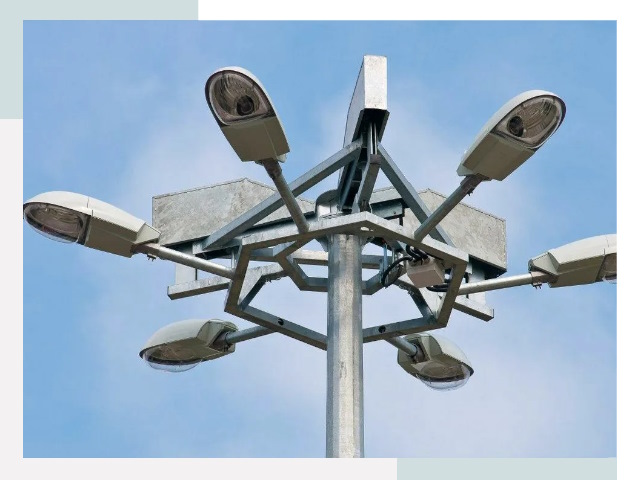 Монтаж осветительных мачт в Кондопоге