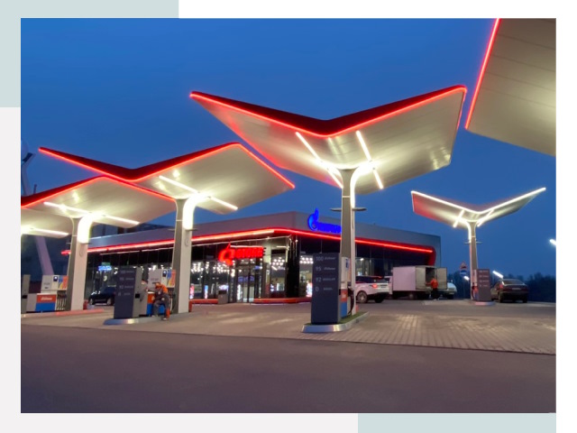 Навесы для АЗС в Кондопоге