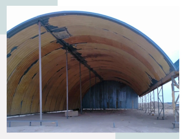 Реконструкция ангаров в Кондопоге